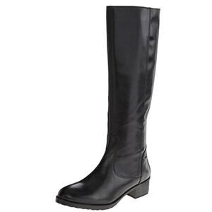DONALD PLINER Bixbi Tall Black Leather Riding Boot Size 7